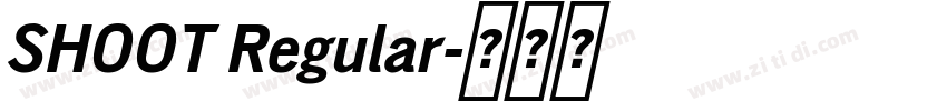 SHOOT Regular字体转换